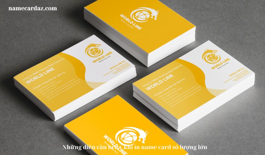 Những điều cần lưu ý khi in name card số lượng lớn