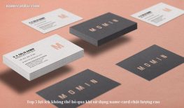 Top 5 lợi ích không thể bỏ qua khi sử dụng name card chất lượng cao