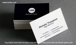 Top 6 phần mềm thiết kế name card miễn phí: Công cụ tốt nhất cho doanh nghiệp nhỏ