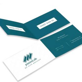 Name card gấp ngang chất lượng cao