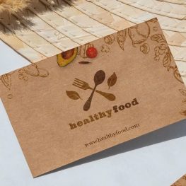 Tên Card Giấy Kraft Phủ Bóng